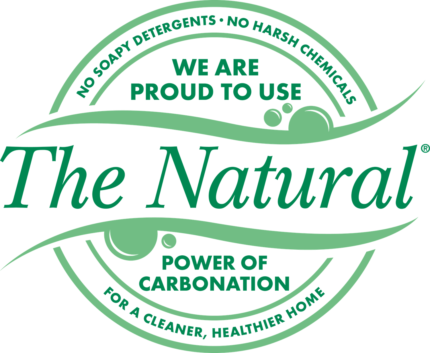ChemDry Emblem - The Natural - Bubbles green carpet cleaning icon